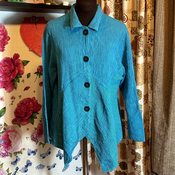 Vintage 1990’s Mill Valley Clothing Company, long sleeve blue blazer. Size S. - Picture 4 of 17